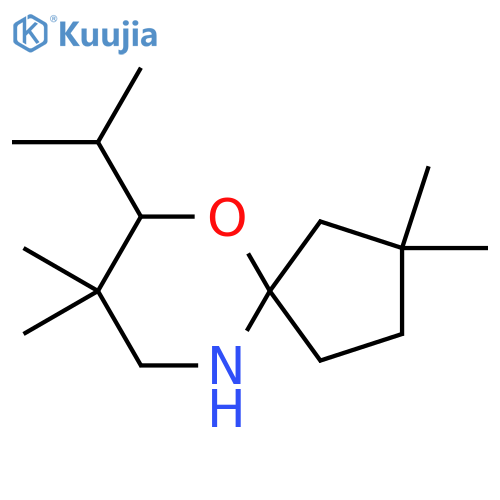 2,2,8,8-tetramethyl-7-(propan-2-yl)-6-oxa-10-azaspiro4.5decane structure