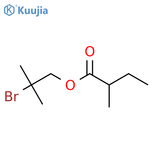 2-bromo-2-methylpropyl 2-methylbutanoate structure