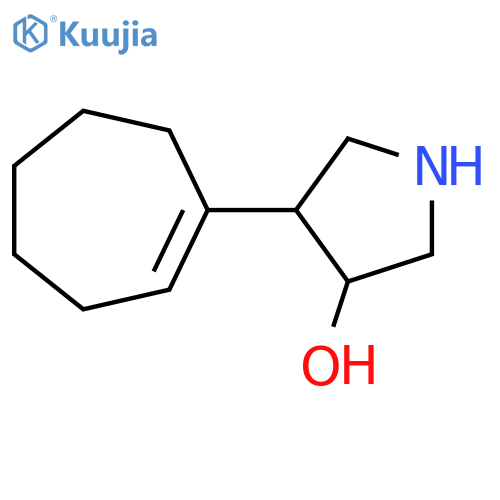 4-(cyclohept-1-en-1-yl)pyrrolidin-3-ol structure
