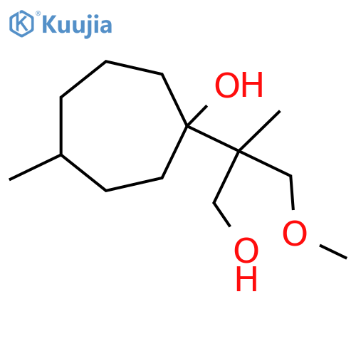 1-(1-hydroxy-3-methoxy-2-methylpropan-2-yl)-4-methylcycloheptan-1-ol structure