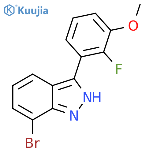 7-bromo-3-(2-fluoro-3-methoxyphenyl)-2H-indazole structure