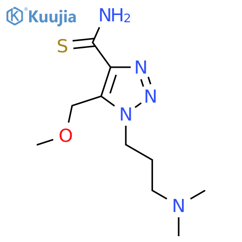1-3-(dimethylamino)propyl-5-(methoxymethyl)-1H-1,2,3-triazole-4-carbothioamide structure