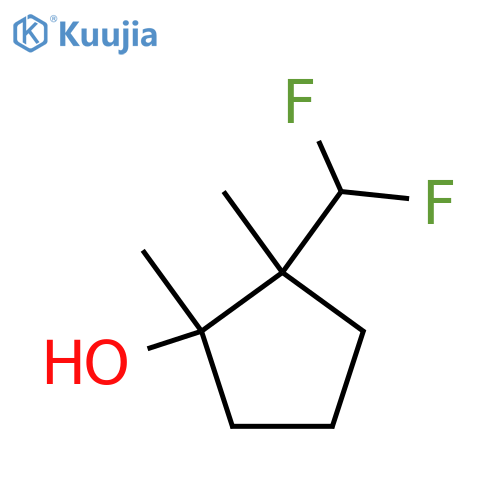2-(Difluoromethyl)-1,2-dimethylcyclopentan-1-ol structure