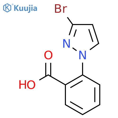 2-(3-bromo-1H-pyrazol-1-yl)benzoic acid structure