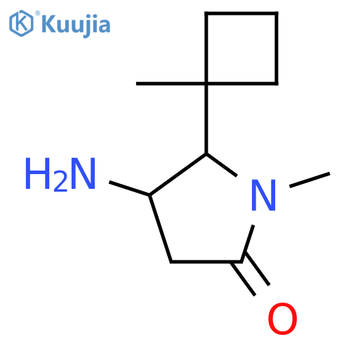 4-amino-1-methyl-5-(1-methylcyclobutyl)pyrrolidin-2-one structure