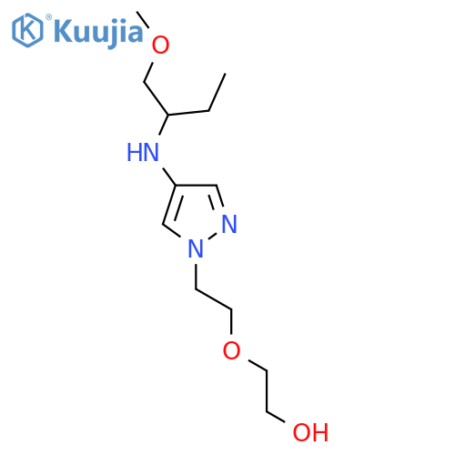 2-(2-{4-(1-methoxybutan-2-yl)amino-1H-pyrazol-1-yl}ethoxy)ethan-1-ol structure