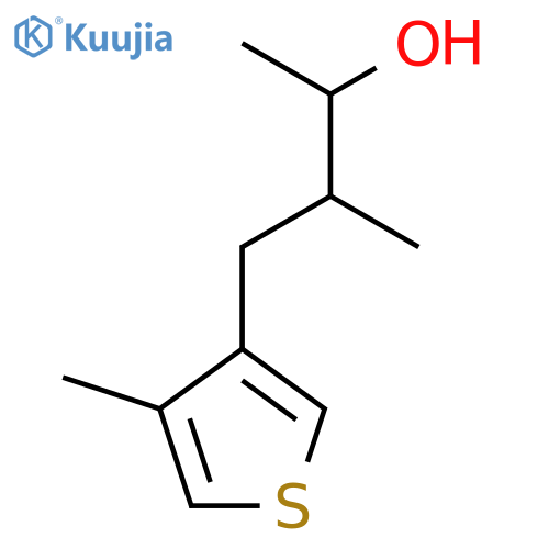 3-methyl-4-(4-methylthiophen-3-yl)butan-2-ol structure