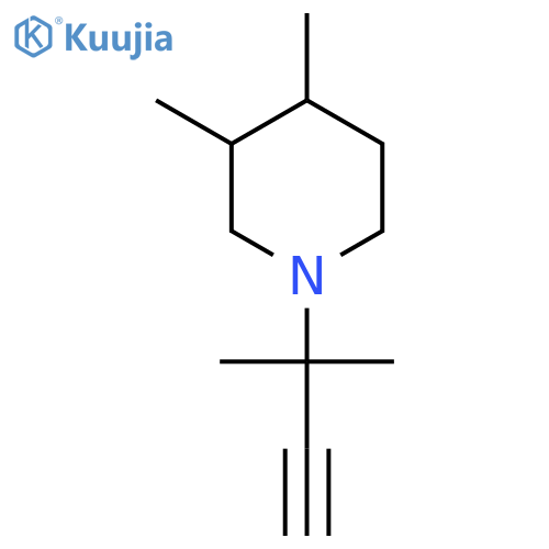 3,4-dimethyl-1-(2-methylbut-3-yn-2-yl)piperidine structure