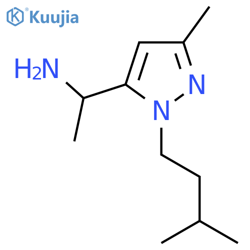 1-3-methyl-1-(3-methylbutyl)-1H-pyrazol-5-ylethan-1-amine structure