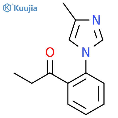1-2-(4-methyl-1H-imidazol-1-yl)phenylpropan-1-one structure