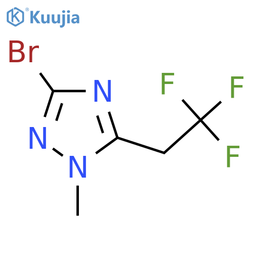 3-bromo-1-methyl-5-(2,2,2-trifluoroethyl)-1H-1,2,4-triazole structure