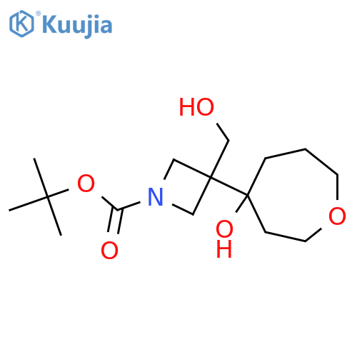 tert-butyl 3-(hydroxymethyl)-3-(4-hydroxyoxepan-4-yl)azetidine-1-carboxylate structure