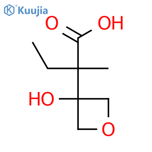 2-(3-hydroxyoxetan-3-yl)-2-methylbutanoic acid structure