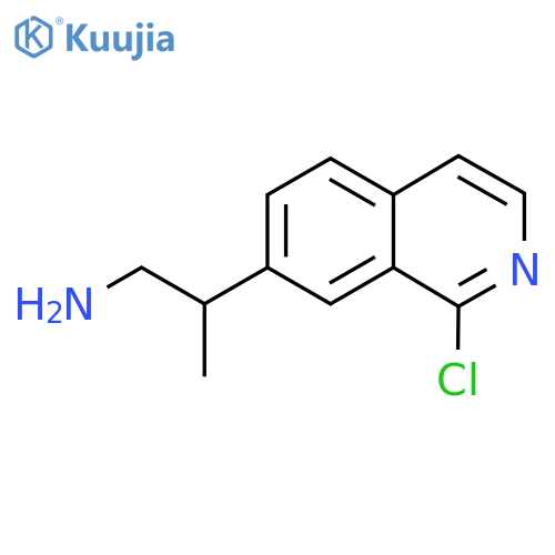 2-(1-chloroisoquinolin-7-yl)propan-1-amine structure