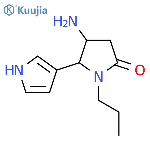 4-amino-1-propyl-5-(1H-pyrrol-3-yl)pyrrolidin-2-one structure