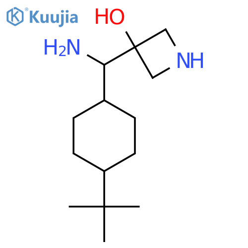3-amino(4-tert-butylcyclohexyl)methylazetidin-3-ol structure