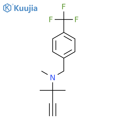 methyl(2-methylbut-3-yn-2-yl){4-(trifluoromethyl)phenylmethyl}amine structure