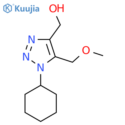 1-cyclohexyl-5-(methoxymethyl)-1H-1,2,3-triazol-4-ylmethanol structure