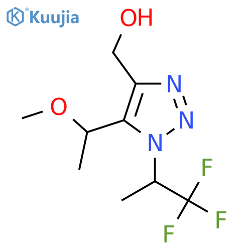 5-(1-methoxyethyl)-1-(1,1,1-trifluoropropan-2-yl)-1H-1,2,3-triazol-4-ylmethanol structure