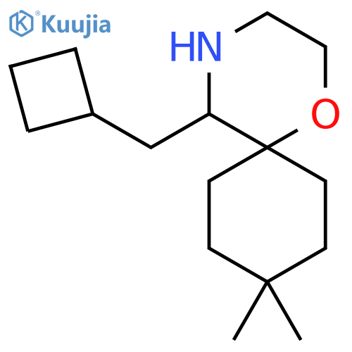 5-(cyclobutylmethyl)-9,9-dimethyl-1-oxa-4-azaspiro5.5undecane structure