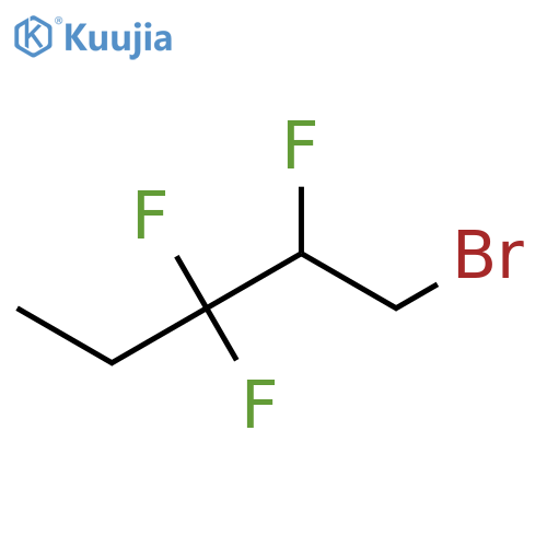 1-bromo-2,3,3-trifluoropentane structure