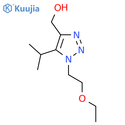 1-(2-ethoxyethyl)-5-(propan-2-yl)-1H-1,2,3-triazol-4-ylmethanol structure