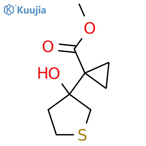 Methyl 1-(3-hydroxythiolan-3-yl)cyclopropane-1-carboxylate structure