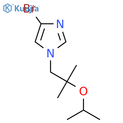 4-bromo-1-2-methyl-2-(propan-2-yloxy)propyl-1H-imidazole structure