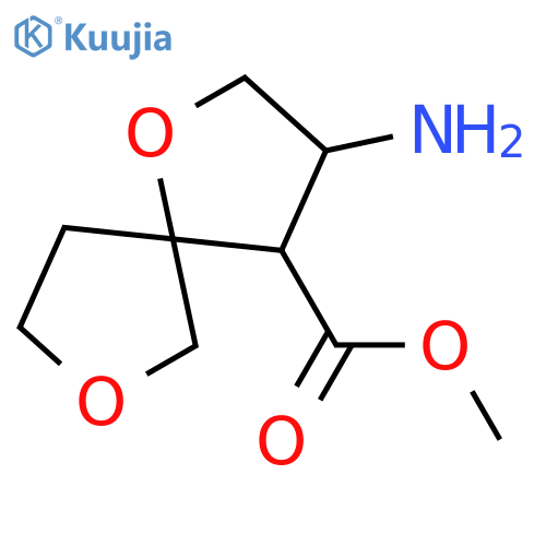 methyl 3-amino-1,7-dioxaspiro4.4nonane-4-carboxylate structure