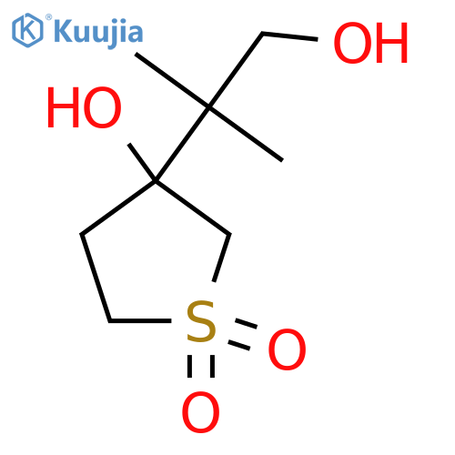 3-hydroxy-3-(1-hydroxy-2-methylpropan-2-yl)-1lambda6-thiolane-1,1-dione structure