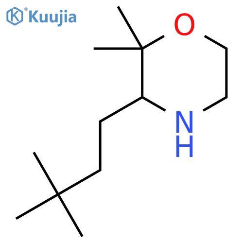 3-(3,3-dimethylbutyl)-2,2-dimethylmorpholine structure