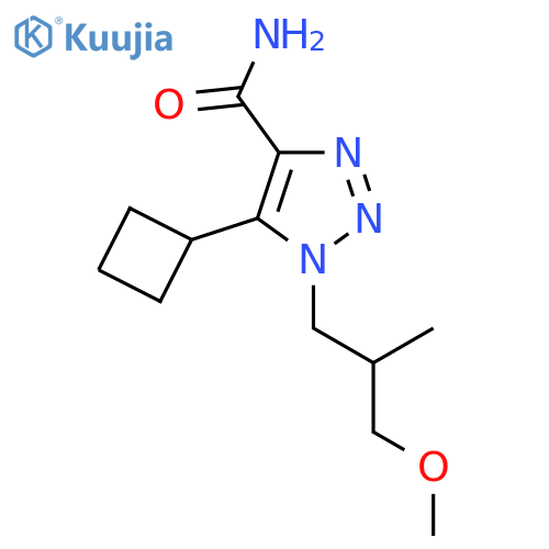 5-cyclobutyl-1-(3-methoxy-2-methylpropyl)-1H-1,2,3-triazole-4-carboxamide structure