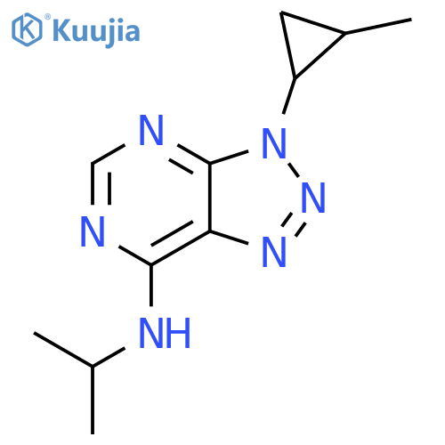 3-(2-methylcyclopropyl)-N-(propan-2-yl)-3H-1,2,3triazolo4,5-dpyrimidin-7-amine structure