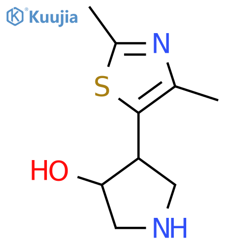 4-(dimethyl-1,3-thiazol-5-yl)pyrrolidin-3-ol structure