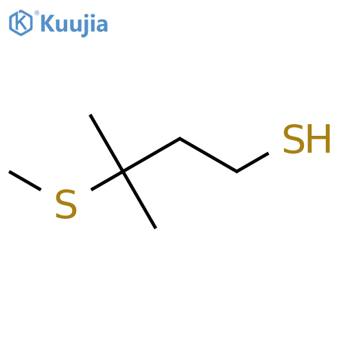 3-methyl-3-(methylsulfanyl)butane-1-thiol structure