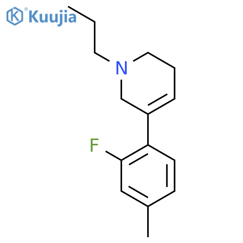 5-(2-fluoro-4-methylphenyl)-1-propyl-1,2,3,6-tetrahydropyridine structure