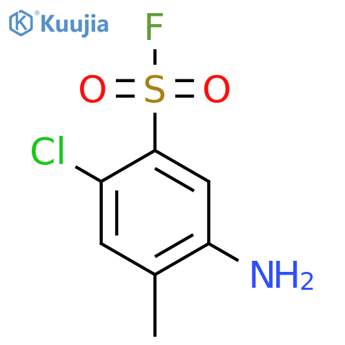 5-amino-2-chloro-4-methylbenzene-1-sulfonyl fluoride structure
