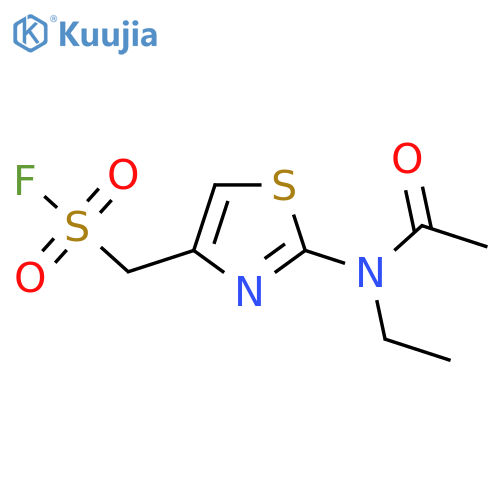 2-(N-ethylacetamido)-1,3-thiazol-4-ylmethanesulfonyl fluoride structure