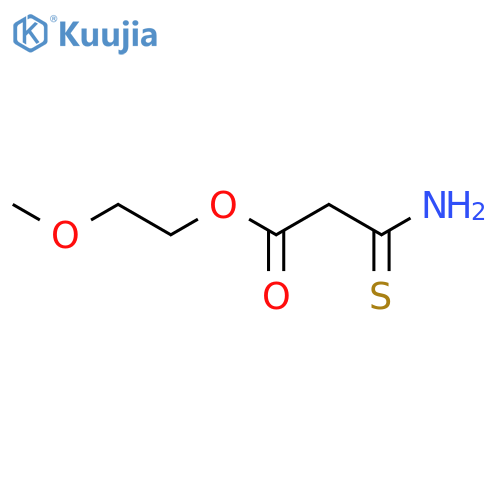 2-methoxyethyl 2-carbamothioylacetate structure