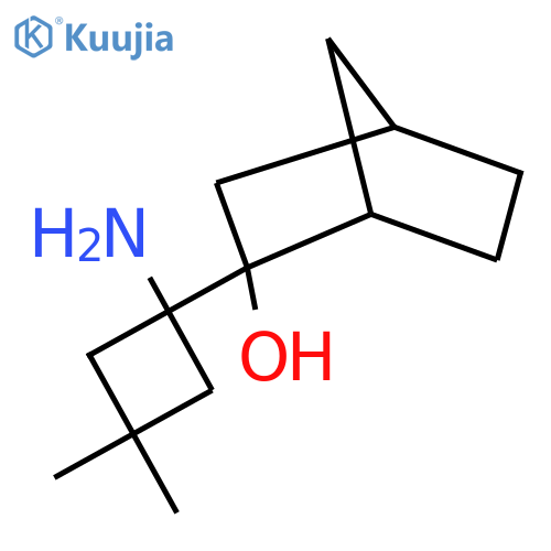 2-(1-amino-3,3-dimethylcyclobutyl)bicyclo2.2.1heptan-2-ol structure