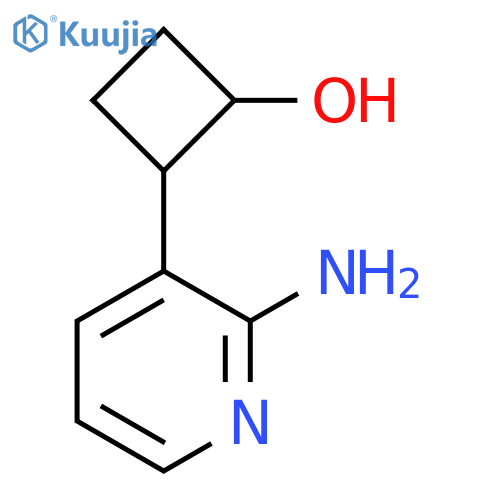 2-(2-aminopyridin-3-yl)cyclobutan-1-ol structure
