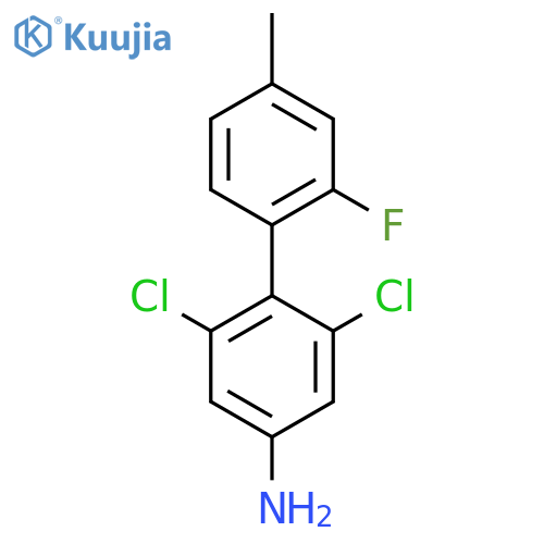 3,5-dichloro-4-(2-fluoro-4-methylphenyl)aniline structure