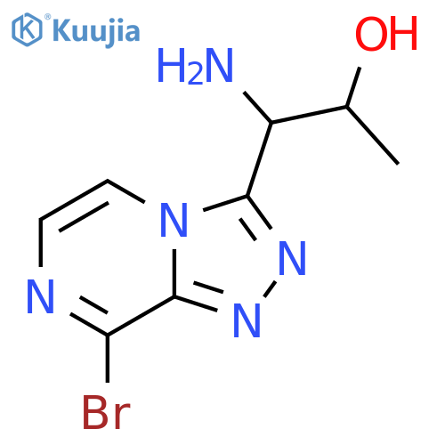 1-amino-1-{8-bromo-1,2,4triazolo4,3-apyrazin-3-yl}propan-2-ol structure