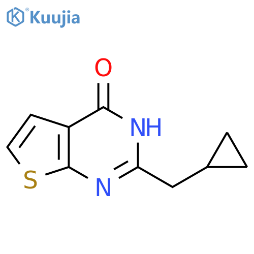 2-(cyclopropylmethyl)-3H,4H-thieno2,3-dpyrimidin-4-one structure