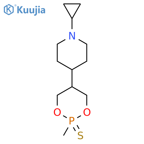5-(1-cyclopropylpiperidin-4-yl)-2-methyl-1,3,2lambda5-dioxaphosphinane-2-thione structure