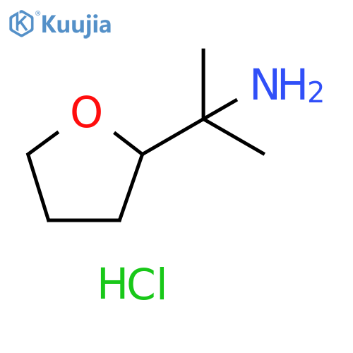 2-(oxolan-2-yl)propan-2-amine hydrochloride structure
