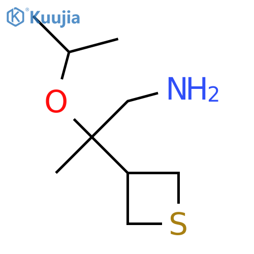 2-(propan-2-yloxy)-2-(thietan-3-yl)propan-1-amine structure