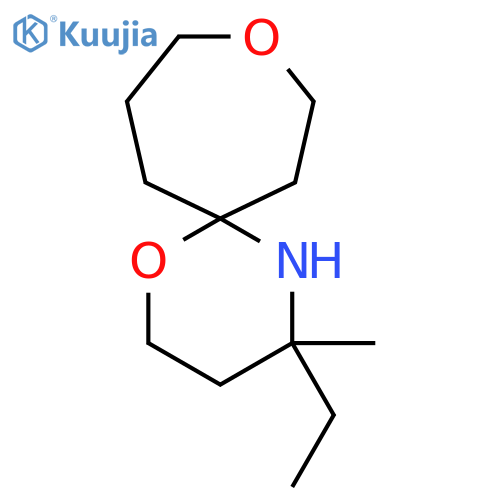 4-ethyl-4-methyl-1,9-dioxa-5-azaspiro5.6dodecane structure
