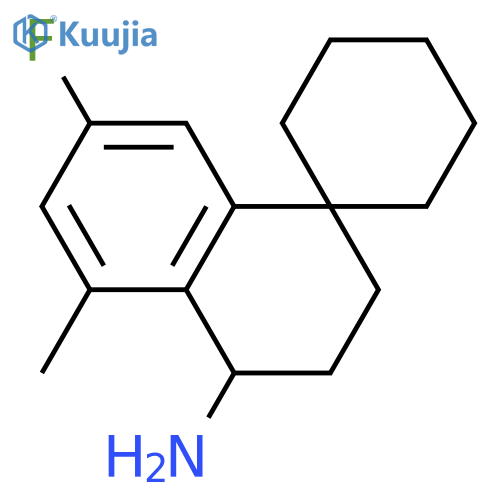 7'-fluoro-5'-methyl-3',4'-dihydro-2'H-spirocyclohexane-1,1'-naphthalene-4'-amine structure