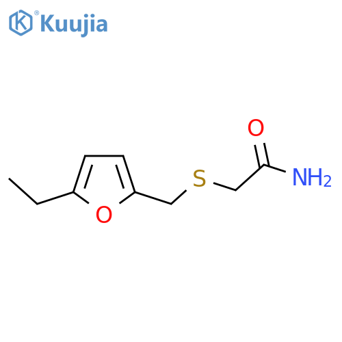 2-{(5-ethylfuran-2-yl)methylsulfanyl}acetamide structure